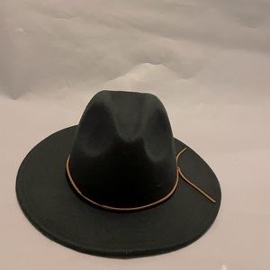 Black unisex wide brim adjustable hat size S/M